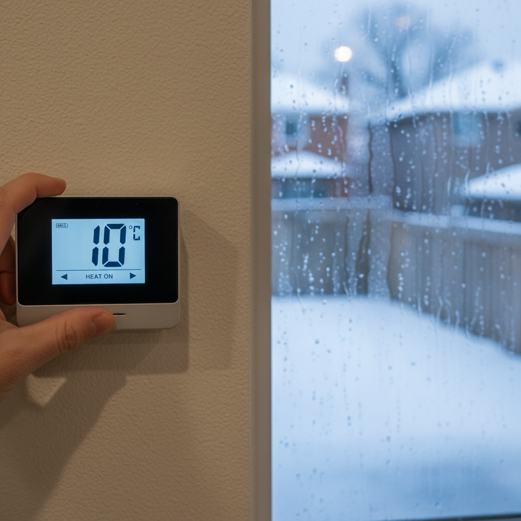 Yellow furnace burner flame warning sign indicating incomplete combustion and safety hazard